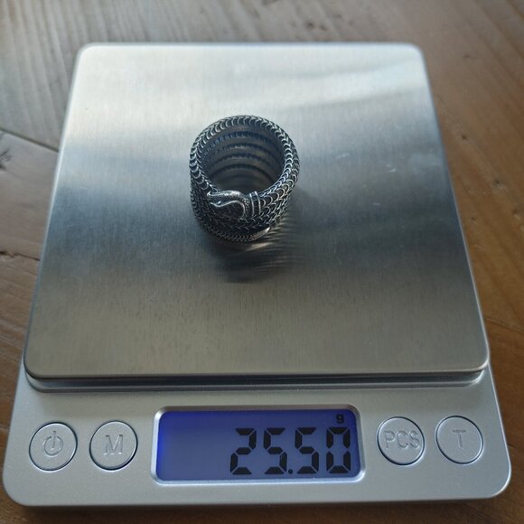 Gucci Garden Snake Wrap ring 925 Sterling Silver size US 7.5 - Picture 15 of 15